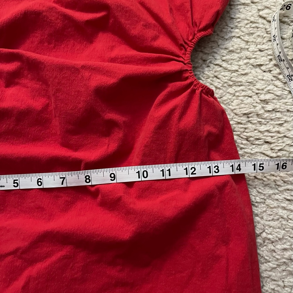 Abercrombie Fitch Elegant Red Sleeveless Cutout Dress XXS NWOT - Picture 7 of 12